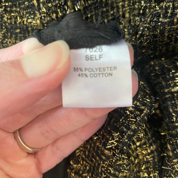 Minuet Strapless Metallic Black Dress sz M & L Barbiecore for Special Occasions - Picture 7 of 7